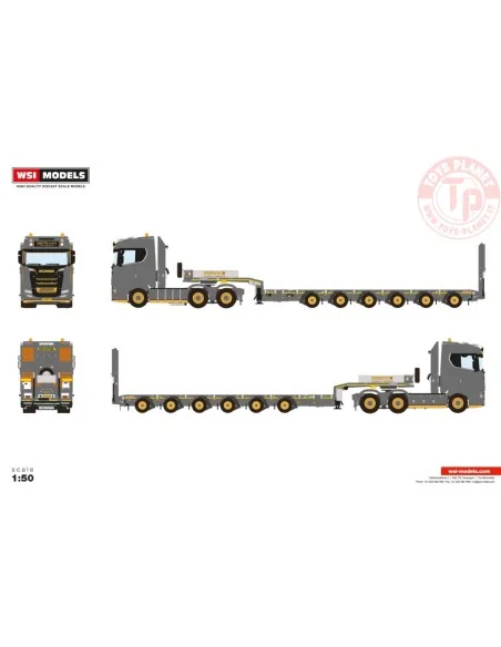 SCANIA S NORMAL CS20N 6X4 MANOOVR - 6 AXLE Gerhan Transport WSI 01-4711 WSI MODELS