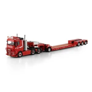 1/50 Loonbedrijf van Etten VOLVO FH5 SLEEPER CAB 6X4 LOW LOADER WITH 1 AXLE DOLLY - 3 AXLE WSI 01-4773 WSI MODELS