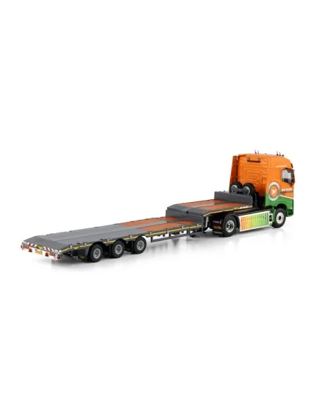 VOLVO FH5 GLOBETROTTER ELECTRIC 4X2 SEMI LOW LOADER - 3 AXLE Van Der Vlist Groot Ammers WSI 01-4995 WSI MODELS