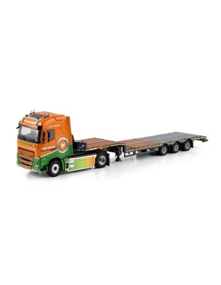 VOLVO FH5 GLOBETROTTER ELECTRIC 4X2 SEMI LOW LOADER - 3 AXLE Van Der Vlist Groot Ammers WSI 01-4995 WSI MODELS