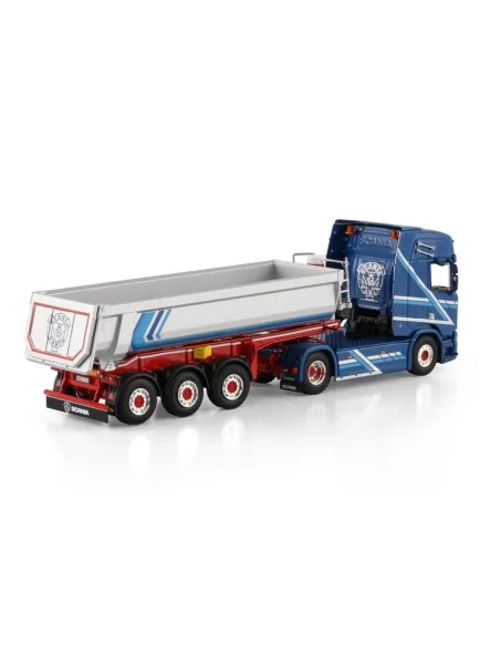 1/50 Augst SCANIA R HIGHLINE CR20H 4X2 HALF PIPE TIPPER TRAILER - 3 AXLE WSI 01-4820 WSI MODELS 1/50 Augst SCANIA R HIGHLINE CR20H 4X2 HALF PIPE TIPPER TRAILER - 3 AXLE WSI 01-4820 WSI MODELS