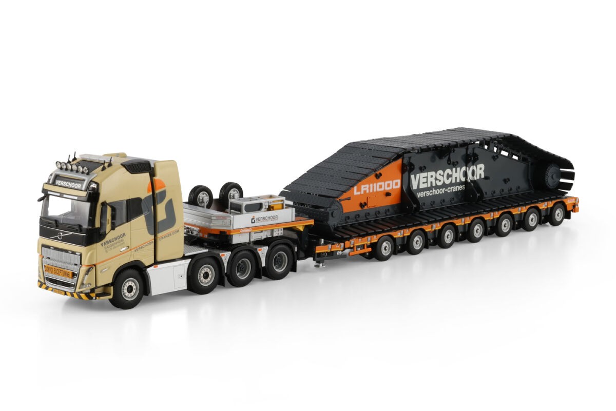 WSI 01-4958 1/50 M. Verschoor VOLVO FH5 GLOBETROTTER XL 8X4 MANOOVR