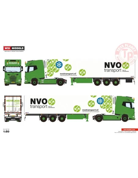 DAF XG+ 4X2 REEFER TRAILER - 3 AXLE Heuvelman GSO WSI 01-4728 WSI MODELS DAF XG+ 4X2 REEFER TRAILER - 3 AXLE Heuvelman GSO WSI 01-4728 WSI MODELS