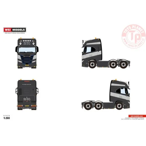 IVECO S-WAY AS HIGH 6X2 TWIN STEER RTS Transport WSI 01-4795 WSI MODELS