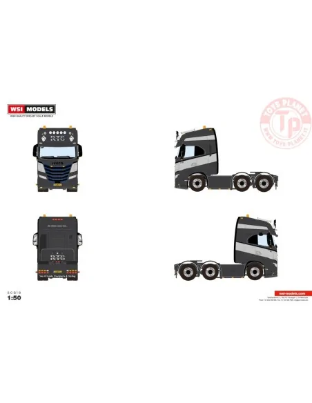 IVECO S-WAY AS HIGH 6X2 TWIN STEER RTS Transport WSI 01-4795 WSI MODELS