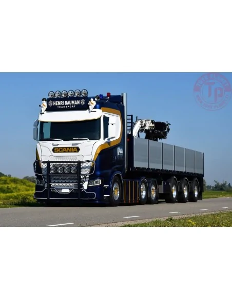 SCANIA S NORMAL CS20N 6X2 TAG AXLE BRICK TRAILER - 3 AXLE Henri Bauman WSI 01-4720 WSI MODELS SCANIA S NORMAL CS20N 6X2 TAG AXLE BRICK TRAILER - 3 AXLE Henri Bauman WSI 01-4720 WSI MODELS