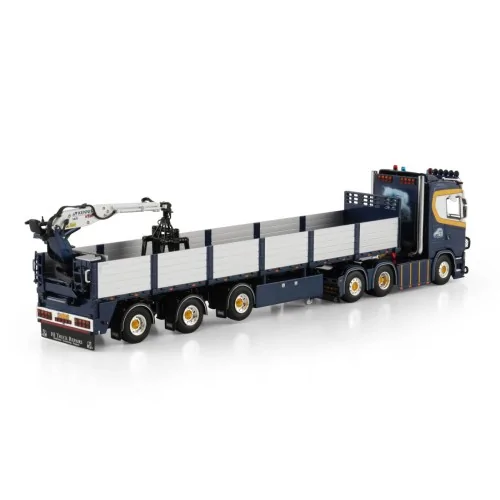 SCANIA S NORMAL CS20N 6X2 TAG AXLE BRICK TRAILER - 3 AXLE Henri Bauman WSI 01-4720 WSI MODELS