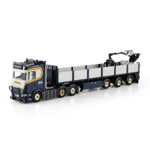 SCANIA S NORMAL CS20N 6X2 TAG AXLE BRICK TRAILER - 3 AXLE Henri Bauman WSI 01-4720 WSI MODELS
