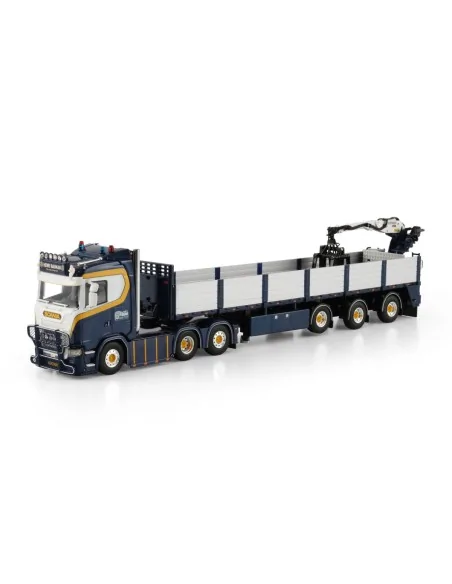 SCANIA S NORMAL CS20N 6X2 TAG AXLE BRICK TRAILER - 3 AXLE Henri Bauman WSI 01-4720 WSI MODELS