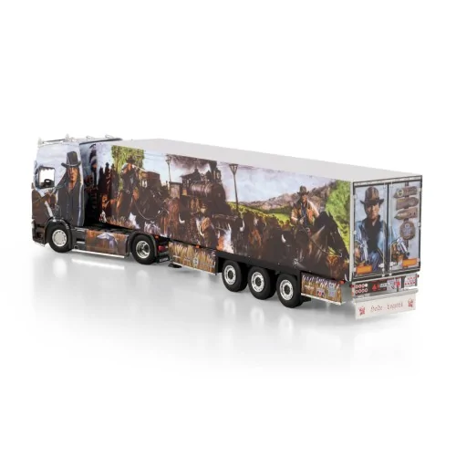 SCANIA S HIGHLINE CS20H 4X2 REEFER TRAILER - 3 AXLE HEIDE LOGISTIK WSI 01-4642 WSI MODELS