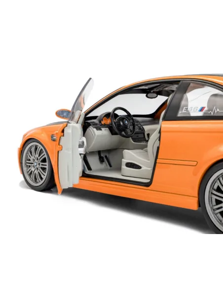 1/18 BMW E46 M3 COUPE WORKS 2000 ORANGE 1:18 S1806509 SOLIDO 1/18 BMW E46 M3 COUPE WORKS 2000 ORANGE 1:18 S1806509 SOLIDO