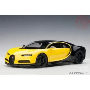 Bugatti Chiron (Jaune Molsheim/Nocturne Black) 1:18 AUTOART 70994 AUTOART