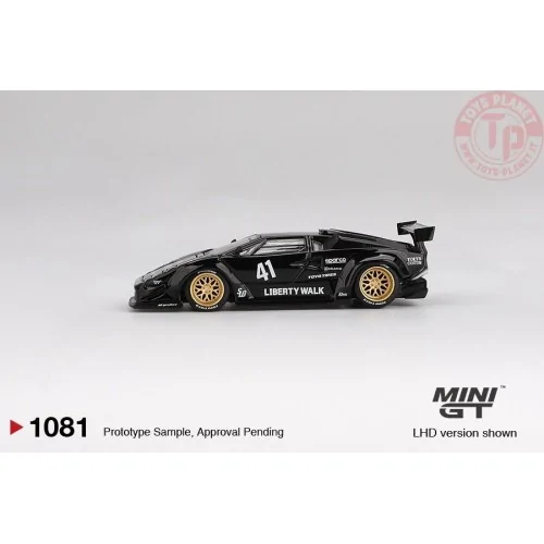 1:64 LAMBORGHINI COUNTACH LB WORKS BLACK 2024 MGT01081-L Mini Gt