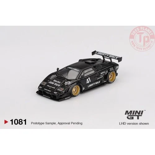 1:64 LAMBORGHINI COUNTACH LB WORKS BLACK 2024 MGT01081-L Mini Gt
