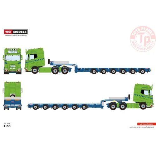 DAF XG+ 6X4 MANOOVR - 6 AXLE Nordic Crane Kynningsrud WSI 01-4854 WSI MODELS
