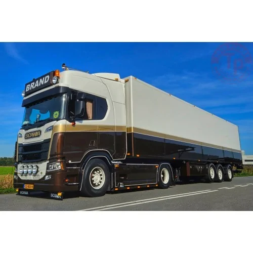 SCANIA R HIGHLINE CR20H 4X2 TRIDEC REEFER TRAILER - 3 AXLE Brand Transport WSI 01-4842 WSI MODELS
