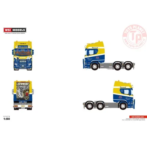 SCANIA R HIGHLINE CR20H 6X2 TAG AXLE Morten Dahl 1:50 WSI 01-4851 WSI MODELS