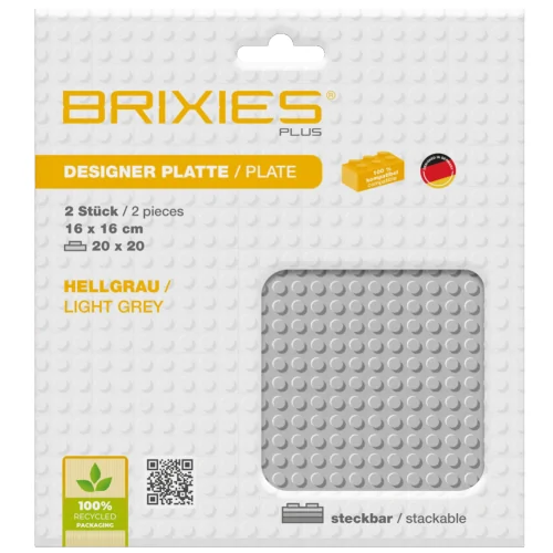 Base Grigio Chiaro 20x20 - 2 pz BRIXIES 225.016 BRIXIES
