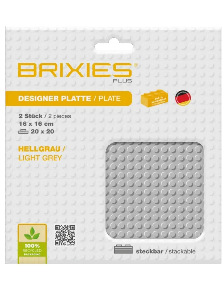 Base Grigio Chiaro 20x20 - 2 pz BRIXIES 225.016 BRIXIES