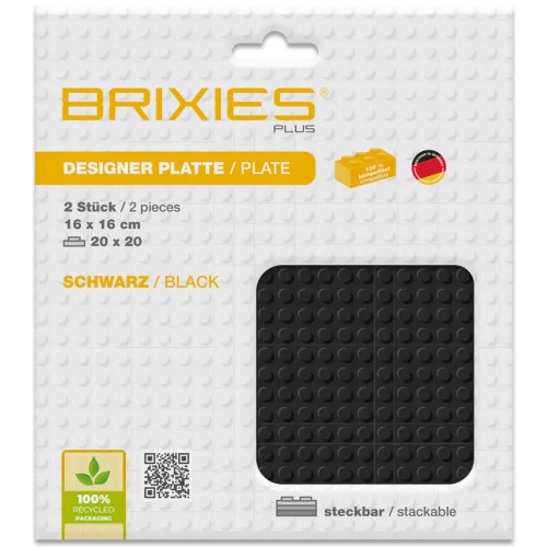 Base Nero 20x20 - 2 pz BRIXIES 225.018 BRIXIES