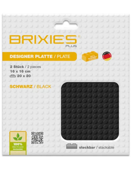 Base Nero 20x20 - 2 pz BRIXIES 225.018 BRIXIES Base Nero 20x20 - 2 pz BRIXIES 225.018 BRIXIES