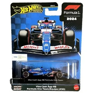 1/64 F1 2024 Visa Cash App RB Formula One Team N30 Liam Lawson HOT WHEELS JBM24 HOT WHEELS