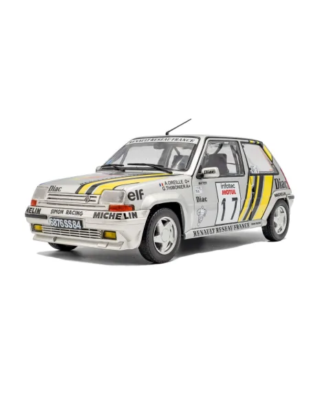 1/18 RENAULT 5 GT TURBO MK2 N.17 TOUR DE CORSE 1989 A.OREILLE S1810005 SOLIDO