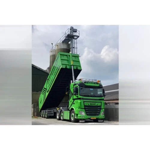 1/50 Kievit Transport B.V. DAF XF SPACE CAB MY2017 6X2 TWIN STEER TIPPER VOLUME TRAILER - 3 AXLE WSI 01-5092 WSI MODELS