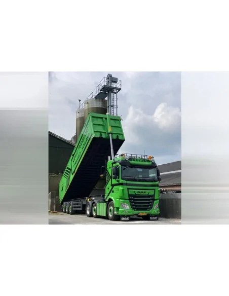 1/50 Kievit Transport B.V. DAF XF SPACE CAB MY2017 6X2 TWIN STEER TIPPER VOLUME TRAILER - 3 AXLE WSI 01-5092 WSI MODELS