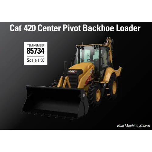 1/50 Cat 420 Center Pivot Backhoe Loader DM 85734 DIECAST MASTERS
