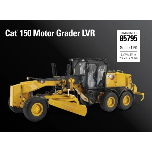 1/50 Cat 150 Motor Grader LVR DM 85795 DIECAST MASTERS