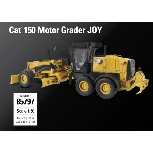 1/50 Cat 150 Motor Grader JOY DM 85797 DIECAST MASTERS