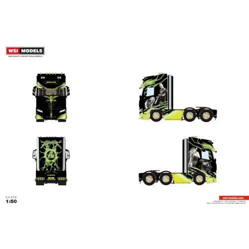 1/50 Iveco S-Way Metallica IVECO S-WAY AS HIGH MY2024 6X2 TWIN STEER WSI 01-5142 WSI MODELS