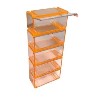 1/64 Vetrina Display 5x arancio DS001ORANGE VETRINE/TECHE 1:64