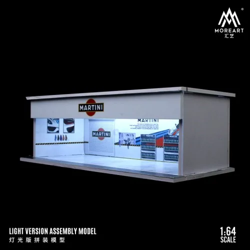 1/64 parking garage Martini with light MO914101 MOREART DIORAMI