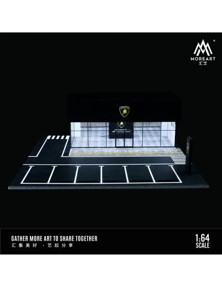 1/64 diorama Lamborghini showroom with light MO936001 MOREART DIORAMI