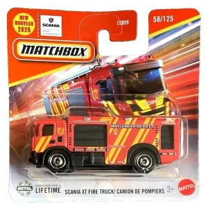 1/64 Scania XT Fire Truck camion vigili del fuoco MATCHBOX JBR15 MATCHBOX
