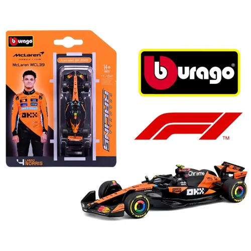 1/64 McLAREN F1 MCL39 TEAM MCLAREN N 4 NORRIS BU18-58001-N BURAGO