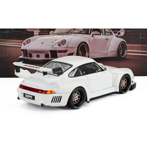 1/18 PORSCHE 911 993 RWB RAUH-WELT FURUSATO SIDNEY HOFFMANN COUPE 1995 - WHITE W1807002 WERK83