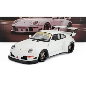 1/18 PORSCHE 911 993 RWB RAUH-WELT FURUSATO SIDNEY HOFFMANN COUPE 1995 - WHITE W1807002 WERK83