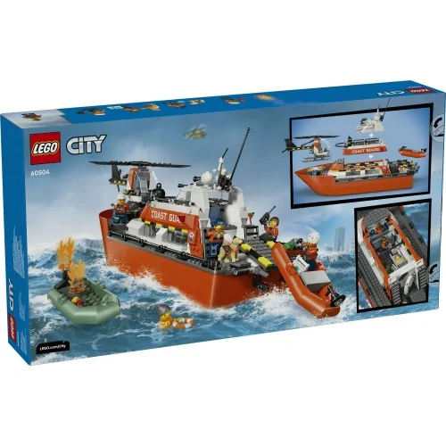 Motoscafo di soccorso ed elicottero della Guardia Costiera LEGO CITY 60504 LEGO
