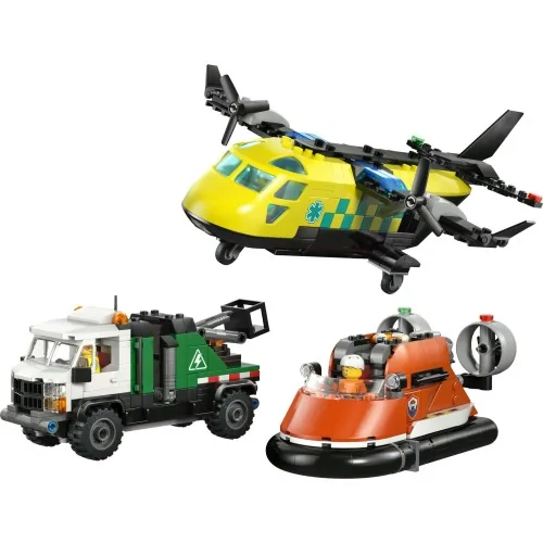 Remix aereo, camion di servizio e hovercraft LEGO CITY 60505 LEGO