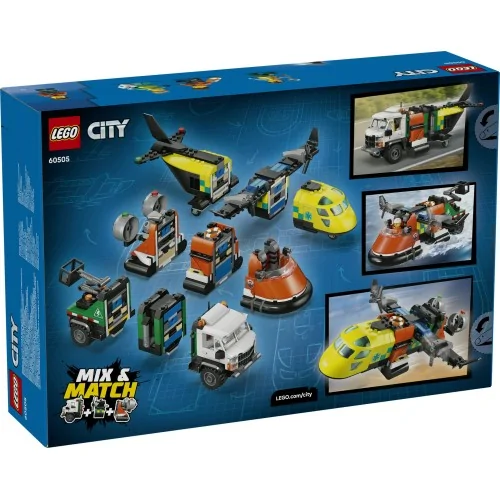 Remix aereo, camion di servizio e hovercraft LEGO CITY 60505 LEGO