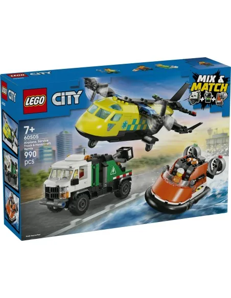 Remix aereo, camion di servizio e hovercraft LEGO CITY 60505 LEGO