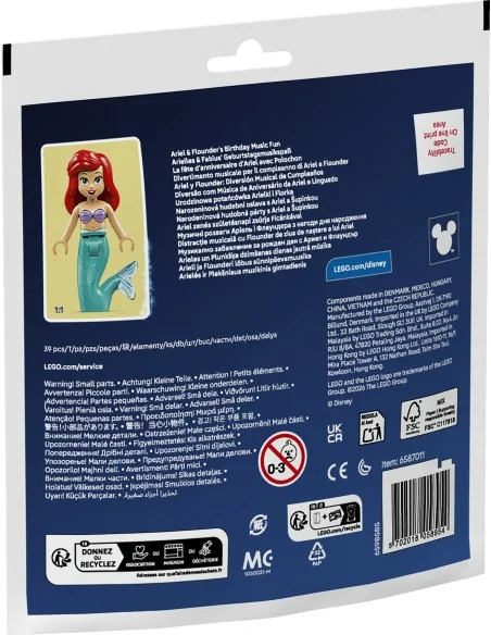 Divertimento musicale per il compleanno di Ariel e Flounder LEGO DISNEY POLYBAG 30720 LEGO