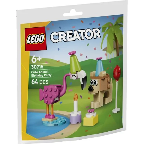 Festa di compleanno con adorabili animali LEGO CREATOR POLYBAG 30715 LEGO