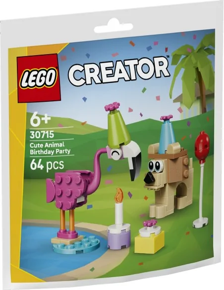 Festa di compleanno con adorabili animali LEGO CREATOR POLYBAG 30715 LEGO