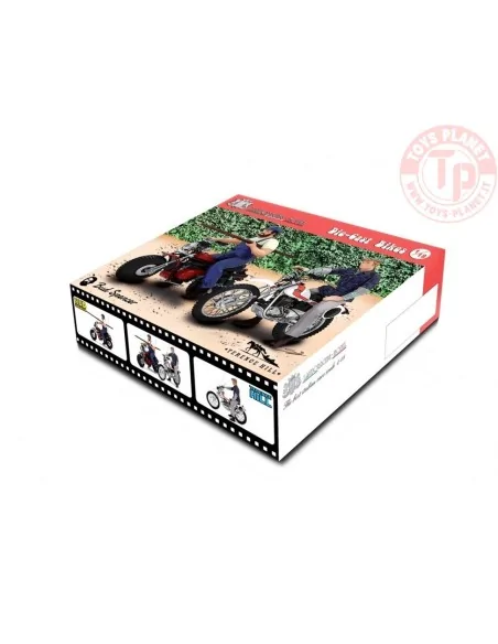 Bud Spencer Motozodiaco Tuareg 223-2 & Terence Hill Moto Ossa AE73 1:18 LM128DE LAUDORACING Bud Spencer Motozodiaco Tuareg 223-2 & Terence Hill Moto Ossa AE73 1:18 LM128DE LAUDORACING
