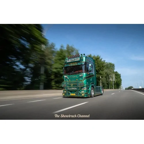 1/50 Scania NGS 4x2 con semirimorchio porta container 3 assi Contlift TEKNO 90482 TEKNO