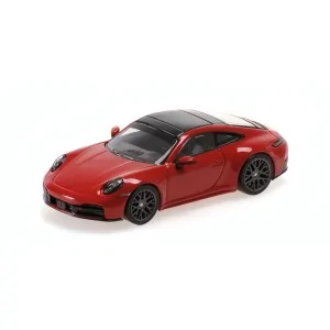 1/64 PORSCHE 911 (992.2) CARRERA CARMINE RED 2025 MINICHAMPS 640064025 MINICHAMPS 1:64